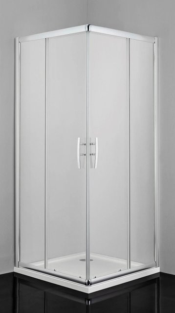 Sanotechnik Seitenwand für Eckdusche Proline aus Glas, transparent, Breite: 90 cm, Tiefe: 200 cm - Bild 1