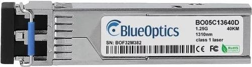 BlueOptics SFP Transceiver BO05C13640D kompatibel mit Garland Technology, 1000BASE-LH, Singlemode Fiber, LC-Duplex, 1310nm, 40km, DDM, Farbe: Silber - Bild 1