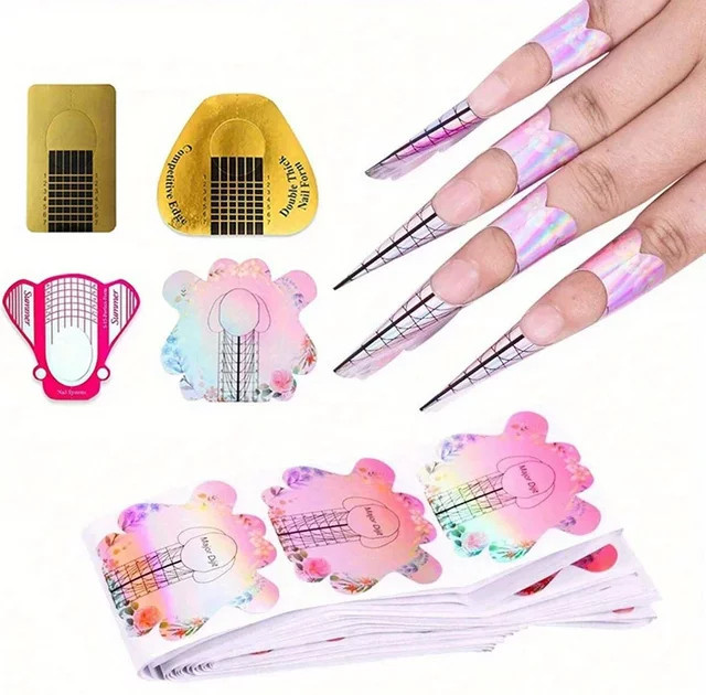 FUMOSIK Nagelspitzen Verlängerung, 100 Stück, UV Gel Tipps - Bild 1