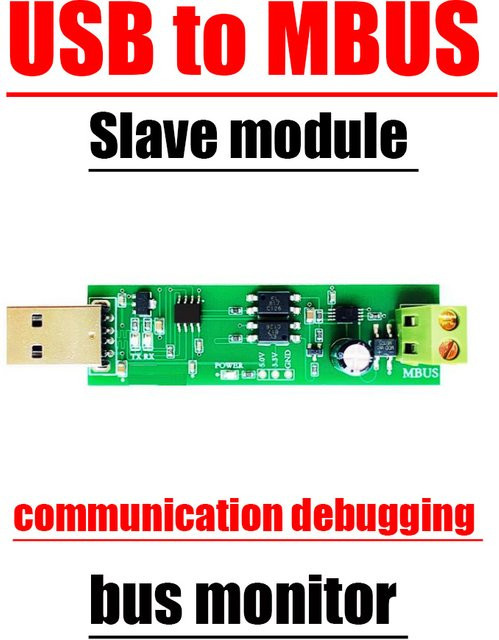 DykbRadio USB zu Mbus Slave Kommunikations-Debugger TSS721 Monitor für Energie Wasser und Stromzähler in Grün - Bild 1