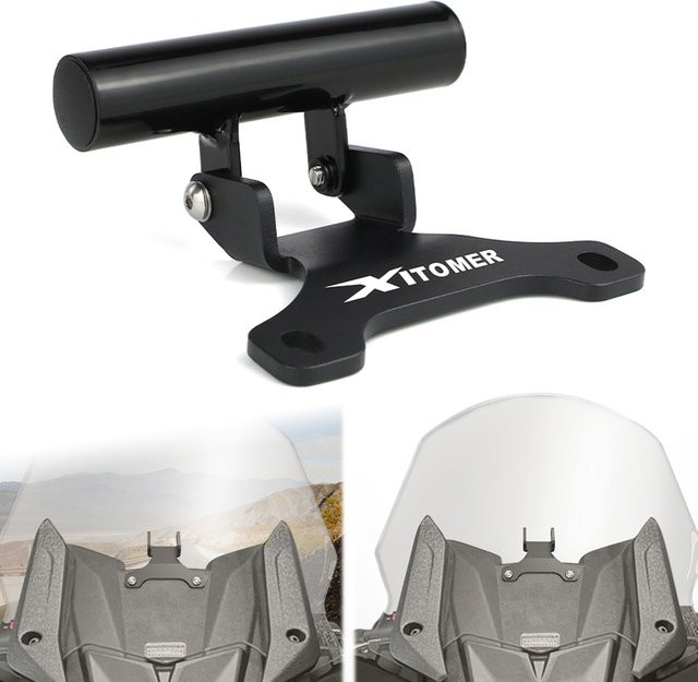 XITOMER Motorrad Navigation Halterung für Yamaha TMAX 530 und TMAX 560 in Schwarz - Bild 1
