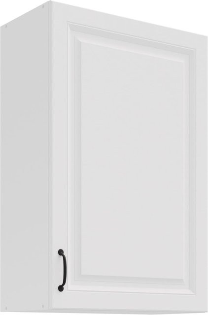 Hängeschrank Stilo Landhaus Weiß Matt mit 3 Einlegböden Breite: 60 cm, Höhe: 90 cm - Bild 1