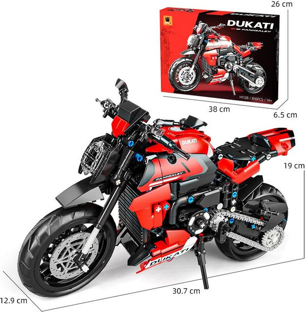 Klassisches Motorrad, Modellbausteine Set, 8.820 Teile, ab 14 Jahren - Bild 1