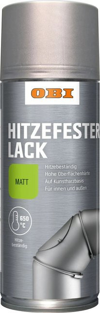 OBI Hitzefestes Lack-Spray Silber matt 400 ml - Bild 1