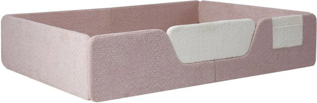 okwish Polsterbett für Kinderzimmer mit Sicherheitsgitter in Rosa, B/T/H: 148 x 197 x 42 cm - Bild 1