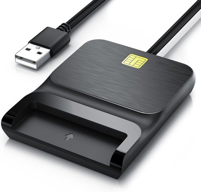 CSL USB 2.0 High Speed Speicherkartenleser in Schwarz für SIM Cards, SD und MicroSD - Bild 1