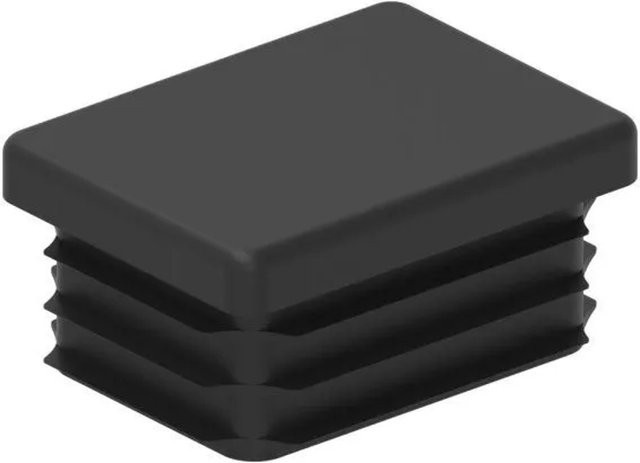 FeNau Kunststoffkappe Schwarz für Rechteckrohr 40 x 30 mm, Wandstärke 1,0-3,0 mm - Bild 1