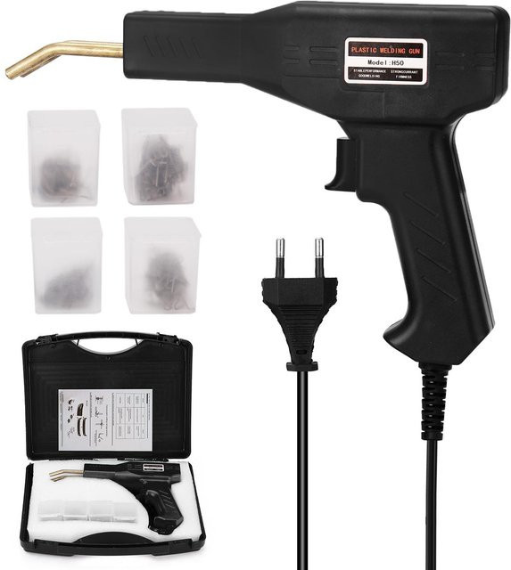Kkmoon Heißtacker Kunststoff-Schweißer für PVC-Reparaturen und Autostoßstangen in Schwarz mit EU-Stecker - Bild 1