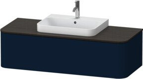 Duravit Waschtischunterschrank Happy D.2 Plus in Blau s-matt, B/T/H: 130 x 55 x 35,4 cm - Bild 1