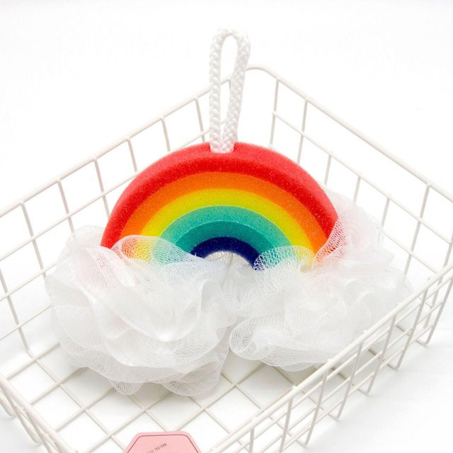 YEJET-Home Badeschwamm Wolke und Regenbogen, für Kinder, Körper und Füße - Bild 1