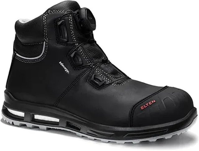 Elten Sicherheitsstiefel Reaction Xxt Pro Boa Mid ESD S3 aus Rindleder in Schwarz, Größe 38 - Bild 1