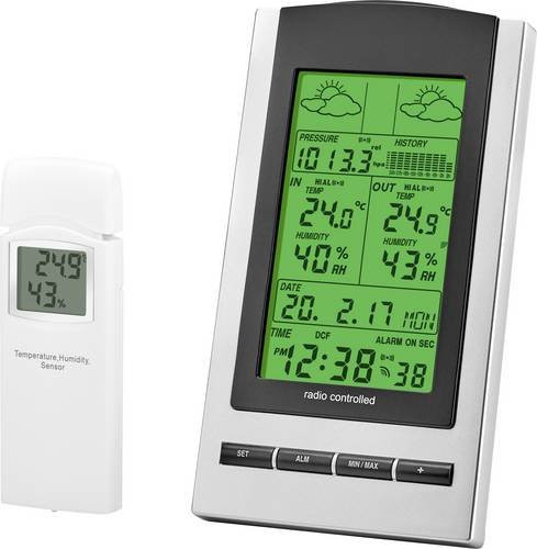 Eurochron WH1173 9223c3b Funk-Wetterstation in Weiß - Bild 1