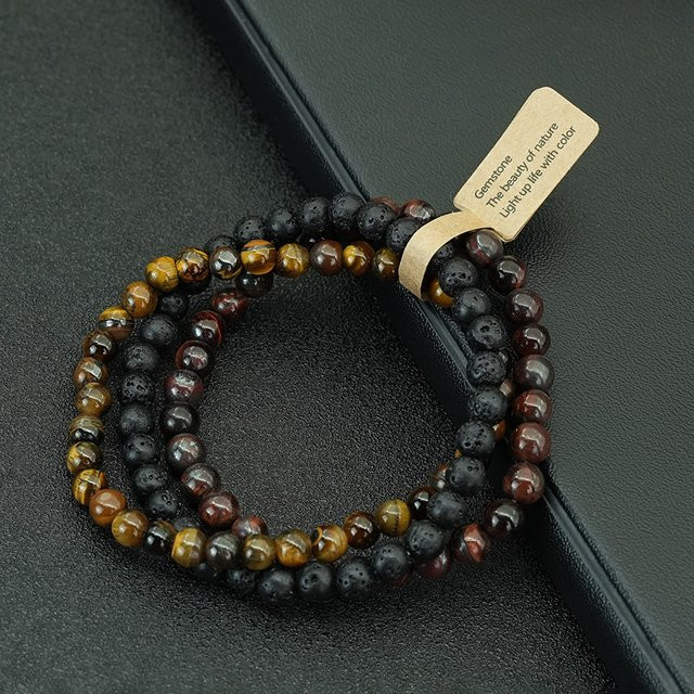 Noter Armband, Bunt, Perle, Stein, Herren - Bild 1