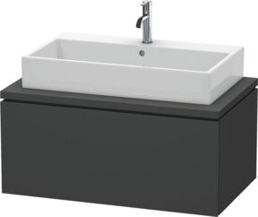 Duravit Waschtischunterschrank L-Cube in Grau Matt mit 1 Auszug, B/T: 92 x 54,7 cm - Bild 1