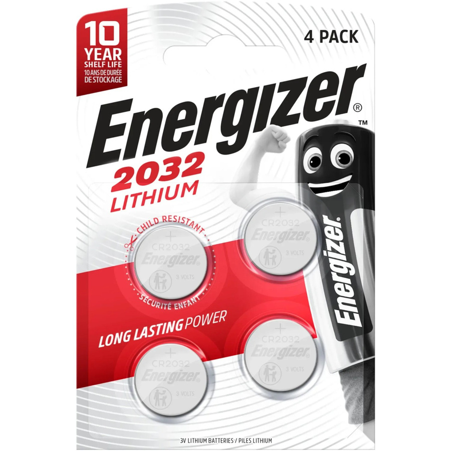 Energizer Lithium Knopfzelle CR 2032 Silber 4 Stück - Bild 2