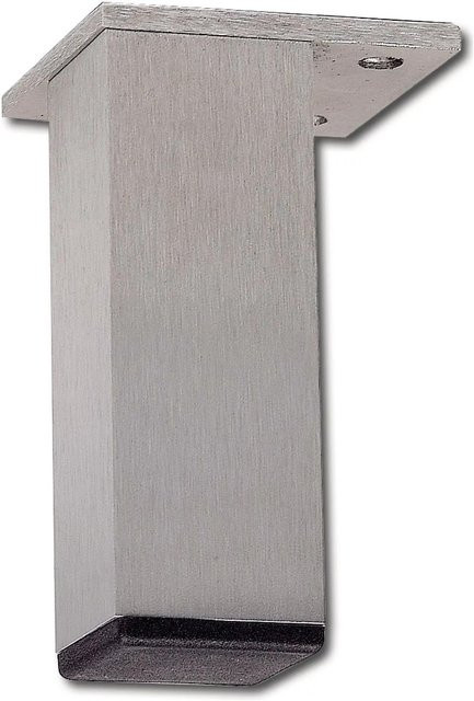 Simausrom Möbelfuß Fix Aluminium Gebürstet Silber, Breite: 4 cm, Tiefe: 4 cm, Höhe: 12 cm - Bild 1