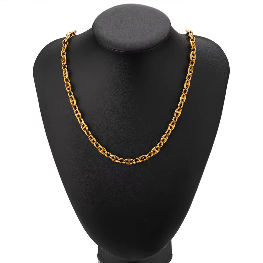 Leyoor Theta-Kette Kaffeebohnen, Edelstahl, 1 Meter, Unisex - Bild 3