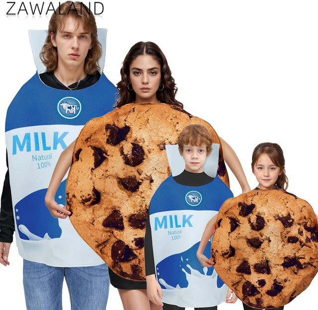 Zawaland Milch Cookie Kostüm, Verkleidung, Bunt / Mehrfarbig, Plüsch / Textil - Bild 1