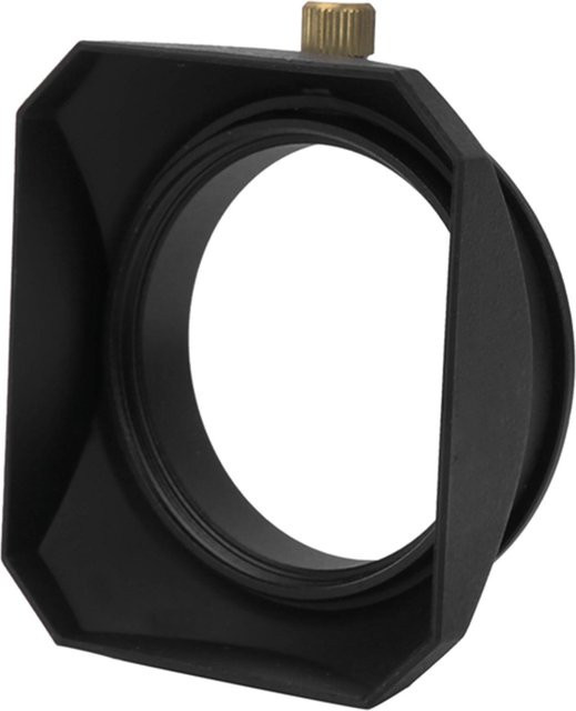 Quadratische Gegenlichtblende DIYelecs für spiegellose Kameras und digitale Videokameras, Farbe: Schwarz, Durchmesser: 55 mm - Bild 1