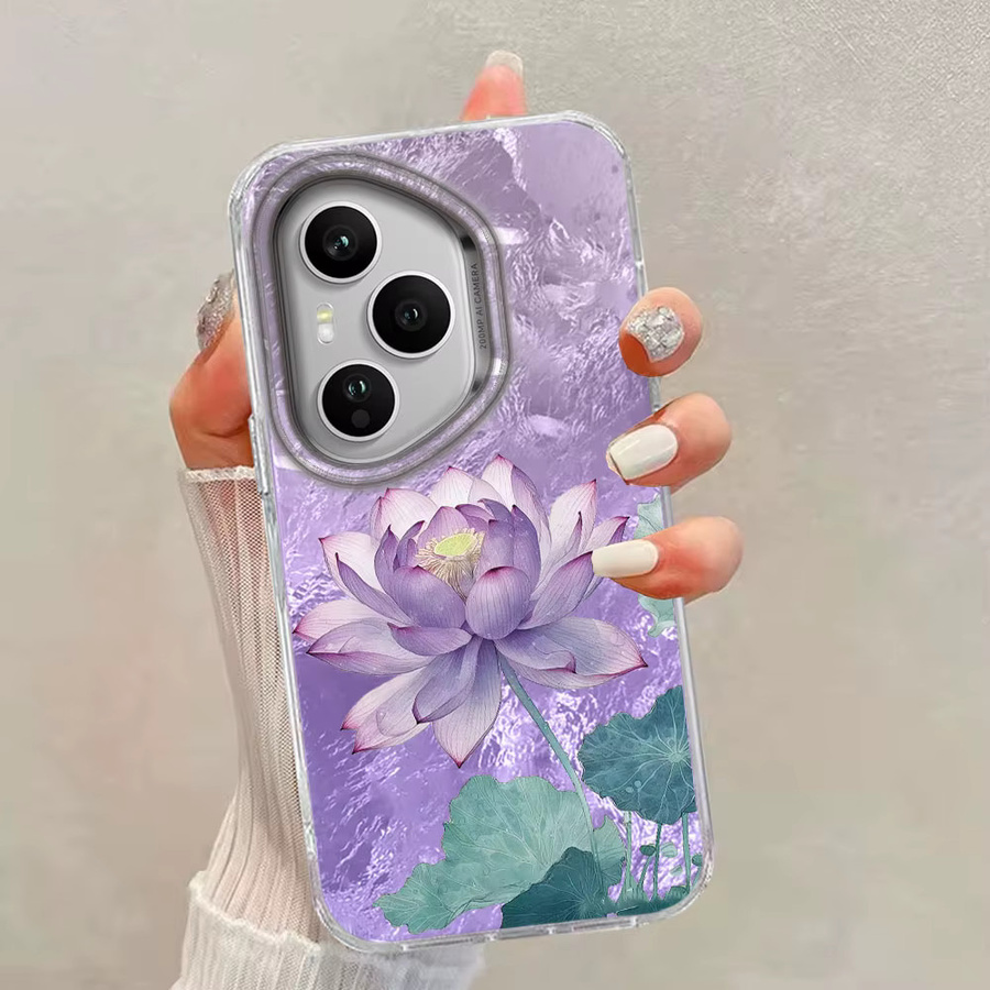 FunYudas Handyhülle mit Lila Lotusblüten Design für Honor Smart Pro Magic 7 6 5 70 Lite X9a X9c X9b X8a X8b X8c X6c X7b X7c Cover - Bild 2