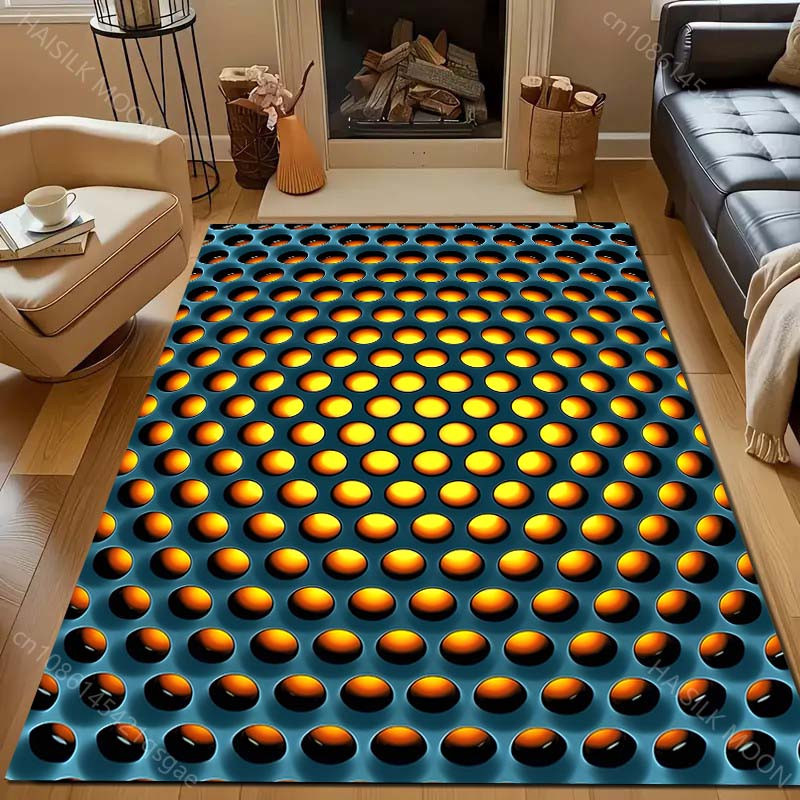 UQIDEHOME Karpetti Personalisierter 3D Teppich mit Punktdruck in Multicolour, Rechteckig, B/T: 60 x 40 cm - Bild 4
