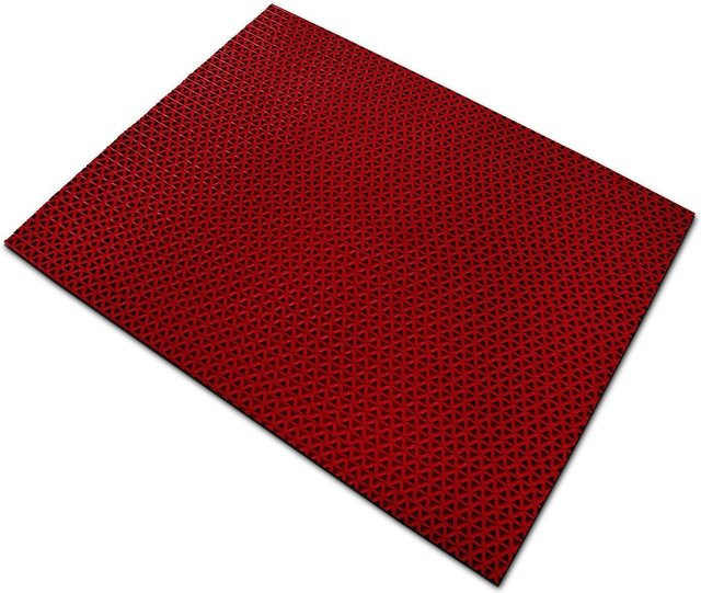 etm Hygienematte Anti-Slip in Rot mit antibakterieller Wirkung - Bild 1