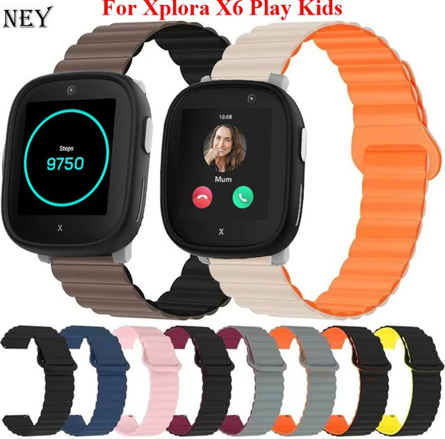 Xplora X6 Play Uhrenarmband, Silikon, 20mm, Weiß, Kinder - Bild 1