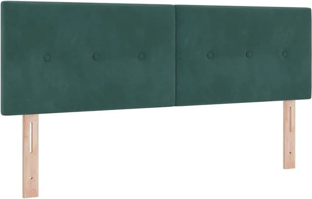 vidaXL Kopfteil aus Kunstleder in Dunkelgrün mit Breite: 160 cm - Bild 1