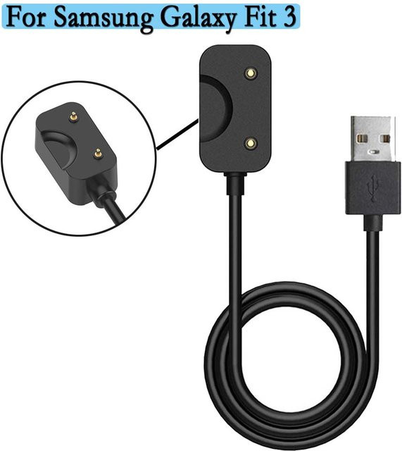 Samsung Magnetisches USB-Ladekabel für Galaxy Fit3 R390 Smart-Armband, Schwarz, 1 m - Bild 1