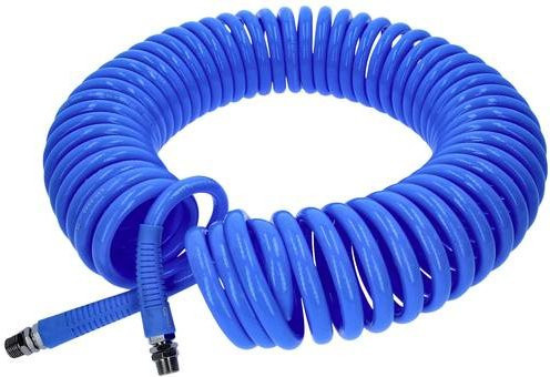 KS Tools PU-Druckluft-Spiralschlauch Ø 10mm, Blau - Bild 1