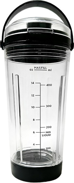 Ninja Mixerbecher für die Blast BC151BK/BC100-Serie, tragbarer Mixer für Shakes und Smoothies, transparent, BPA-frei - Bild 1