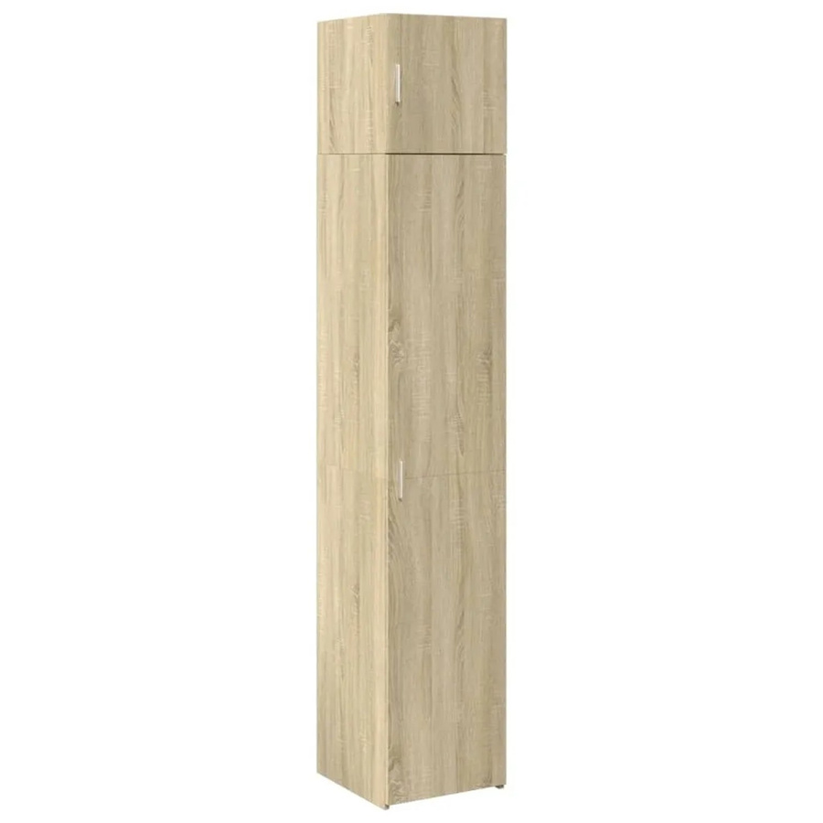 vidaXL Hochschrank Sonoma-Eiche mit Türen und Schubladen, B/T/H: 40 x 42,5 x 225 cm - Bild 2