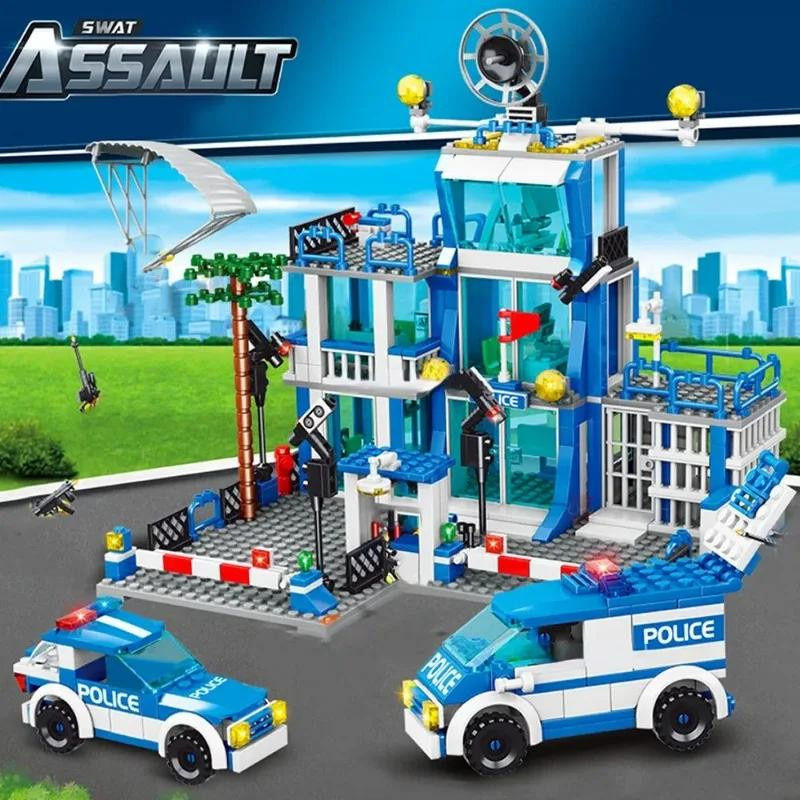 Bohui Toys Polizei Weltraumanlage Armeestil Bausteine Bau-Set - Bild 3