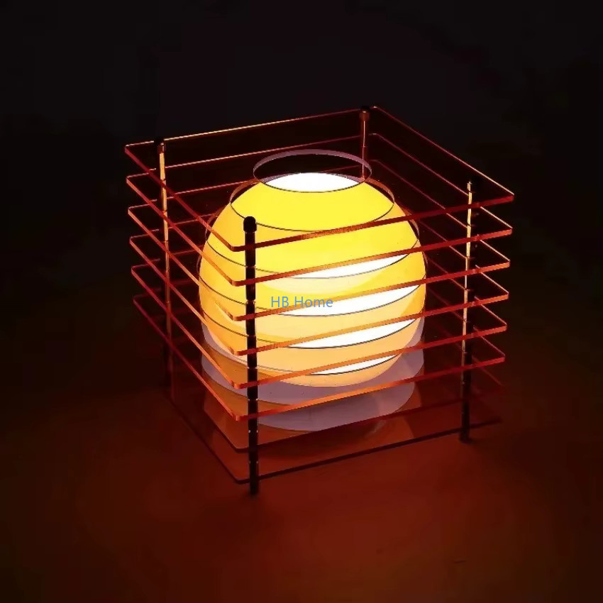 XMSJ RGB DIY Mond Lampe aus Acryl mit 16 Farben zur Desktop Dekoration in Multicolour und Orange - Bild 1