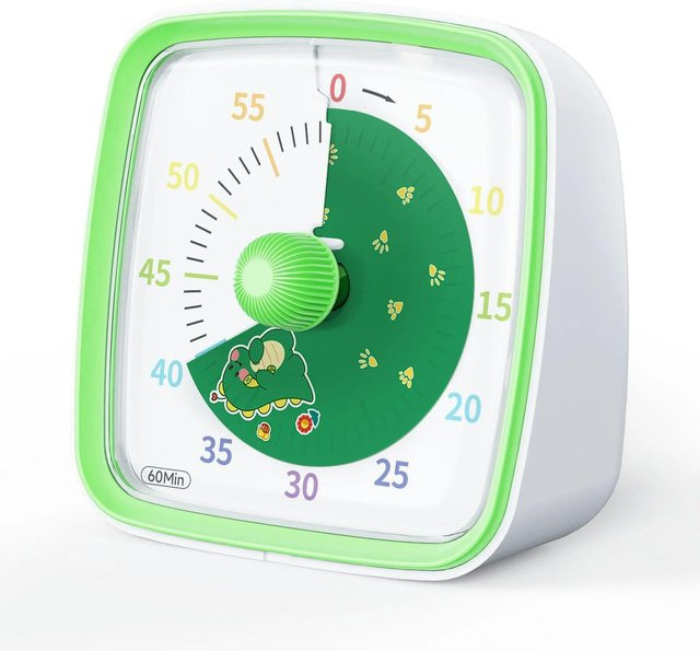 Happypilot Visueller Timer mit Nachtlicht und 60-Minuten-Countdown in Grün - Bild 1
