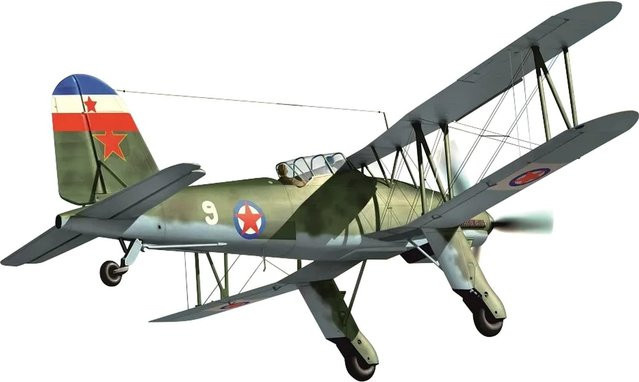 AZmodel Fieseler Fi167 Über der Balkanhalbinsel, Plastikmodell, 1/72, grau - Bild 1