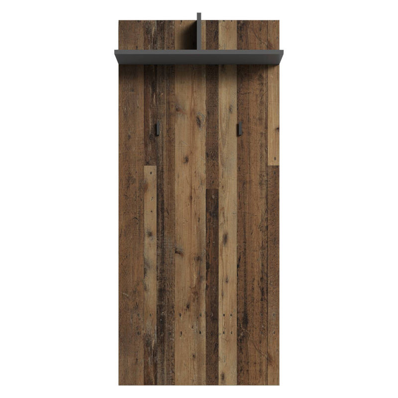 Wandpaneel byLIVING BEN Eiche Old Wood in Anthrazit, B/H/T: 60 x 136 x 27 cm - Bild 3
