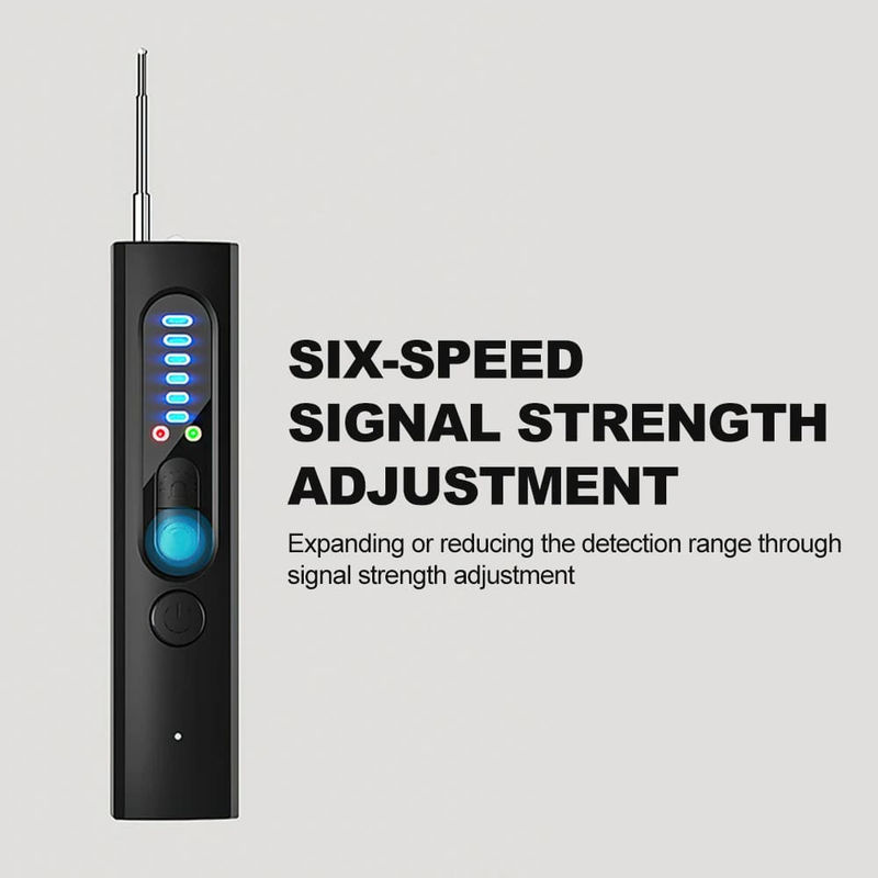 LS VISION Drahtloser HF-Signaldetektor und Anti-Spionage-Detektor zur Erkennung versteckter Kameras sowie magnetischer GPS-Ortungs-Tracker in Schwarz - Bild 7