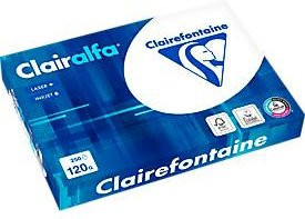 Clairefontaine Clairalfa Multifunktionspapier DIN A4, 120 g/m², weiß, 250 Blatt - Bild 1