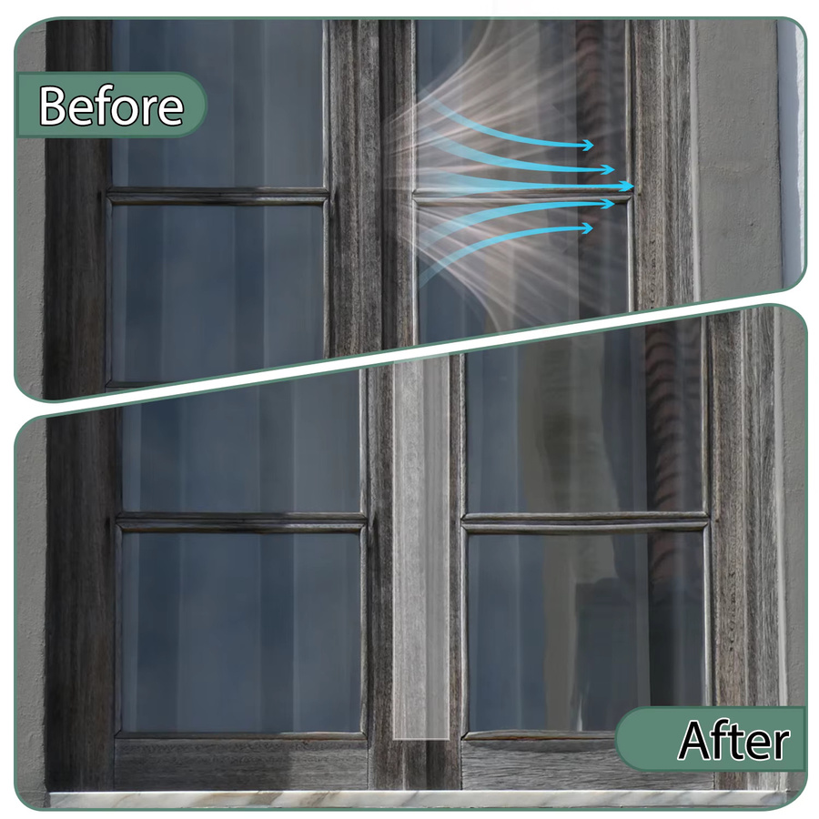 Transparentes Fenster-Dichtungsband von SCESSPACK zur Isolierung von Türen, Fenstern und Duschen für Glaslücken - Bild 2