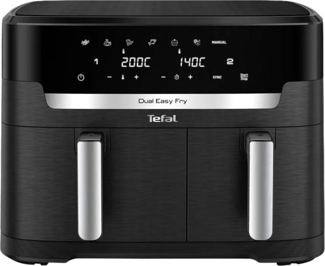Tefal Easy Fry Dual XXL Heißluftfritteuse mit Dual Zone Technologie in Schwarz EY9428 - Bild 1