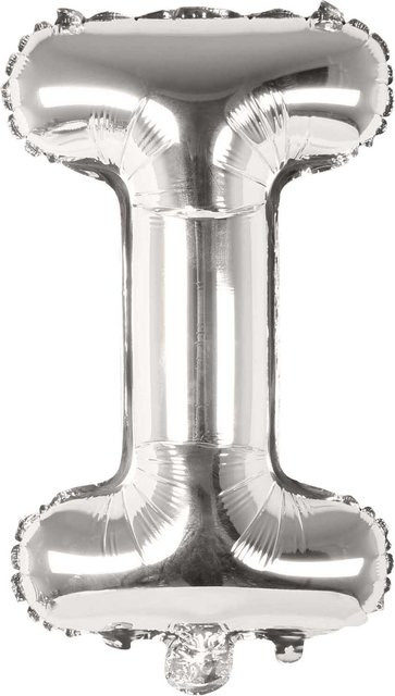 Rico Design Folienballon Buchstabe in Silber, Höhe: 36 cm - Bild 1