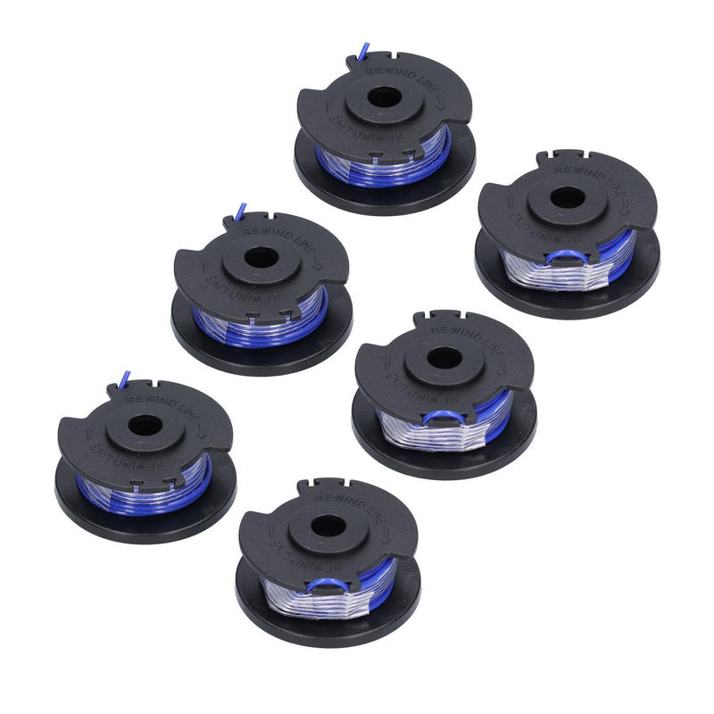 6er Set Kkmoon Ersatz-Spulen für Ryobi 18V 24V 40V Rasentrimmer aus Nylon und ABS - Bild 2