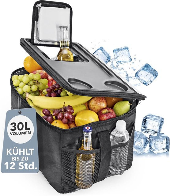 EASYmaxx Kühltasche faltbar 30l schwarz/dunkelgrau - Bild 1