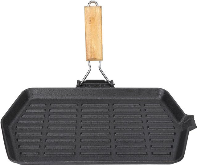 Aimo Grillpfanne aus Gusseisen mit Antihaftbeschichtung, Grau/Schwarz, B: 35 cm, T: 21 cm - Bild 1