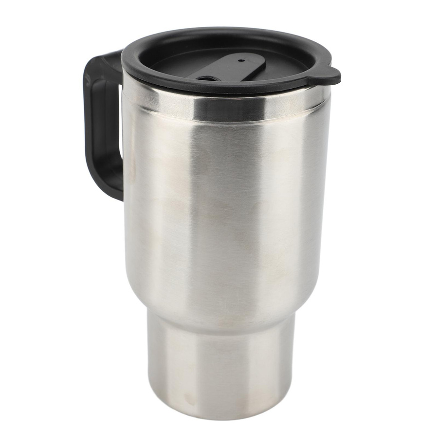 CosyHome Isolierbecher aus Edelstahl in Silber, 500 ml, doppelwandiger Tumbler für das Auto (12V) - Bild 2