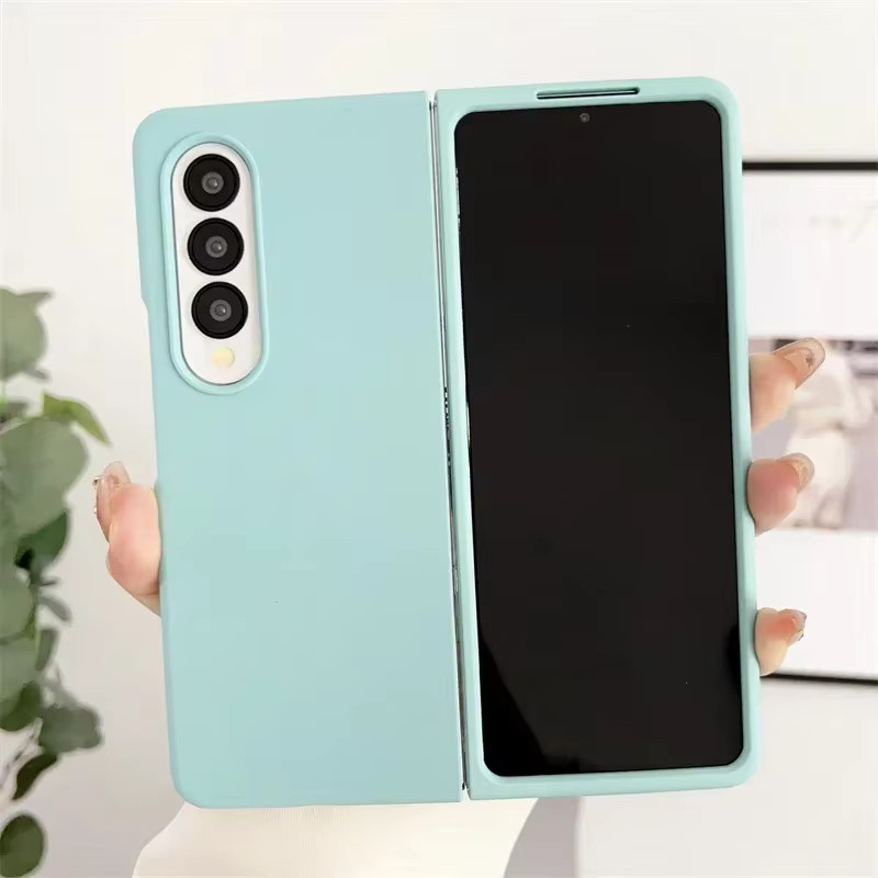 Original Silky-Touch Anti-Fingerprint Handyhülle für Samsung Galaxy Z Fold in Pink, stoßfeste Abdeckung mit Hautgefühl - Bild 3