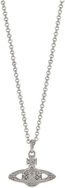 Vivienne Westwood Halskette, Mini Bas Relief Orb Anhänger, Silber, Messing, Herren - Bild 1