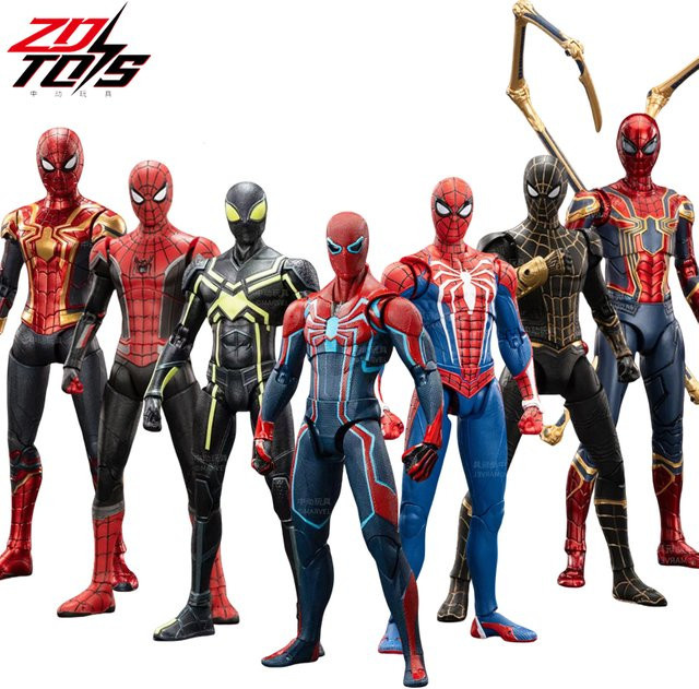 ZDTDS Marvel Spider Man Velocity Suit Advanced Suit 1/10 Iron Spider Marvel Legends Peter Parker Actionfigur - Bild 1