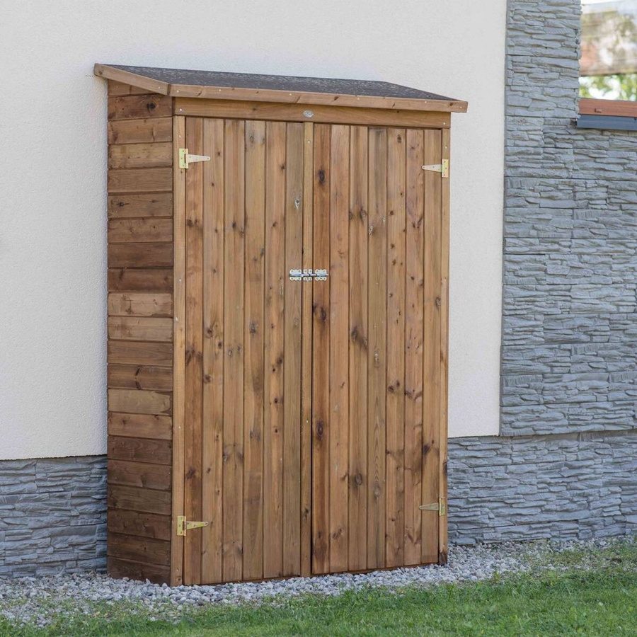 AXI Gartenschrank Olivier aus Holz in Braun B/H/T: 122 x 180 x 40 cm - Bild 3